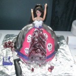 This was a Gothic Barbie Cake I made for my nephew as a gag cake lol